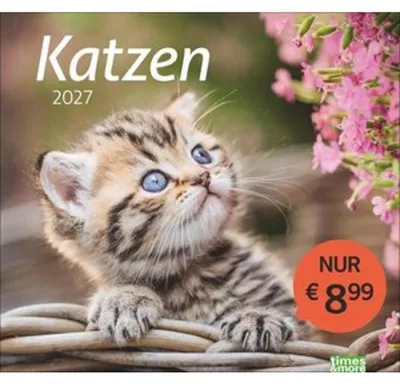 Produktbild von times&more Katzen Bildkalender 2027