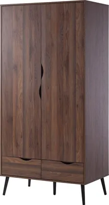 Produktbild von home24 Drehtürenschrank mit 2 Türen - Walnuss Nachbildung
