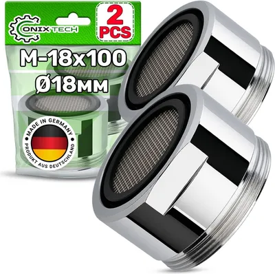 Imagen del producto de Perlator M-18 x 100, 2 unidades, ahorrador de agua, para cocina y baño