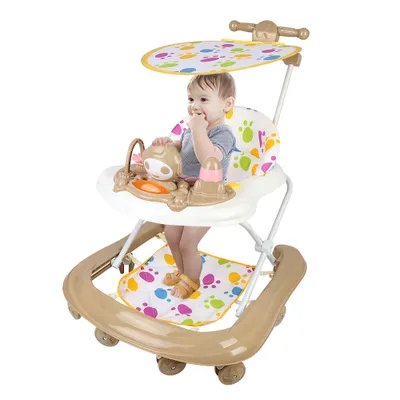 Image de Chariot de marche Babywalker 5 marches, hauteur réglable Kaki