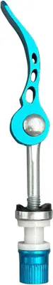Productafbeelding van Fietsklem Met Snelsluiting - Zadelpenklem Fiets - Zadelhoogte Verstellen - Aluminium Legering - 60*65mm - Blauw