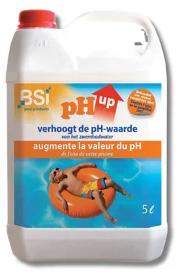 Productafbeelding van BSI pH Up vloeistof 5L - verhoogt de pH-waarde van uw zwembad of spa - vloeistof - Dosering: verhoogt de pH-waarde met 0,2: 20 ml per 1 m³ water