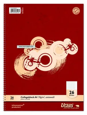Produktbild von Staufen® Collegeblock Style kariert DIN A4 mit Rand
