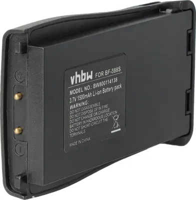 Produktbild von vhbw Akku kompatibel mit Retevis H777 Funkgerät, Walkie Talkie (1500 mAh, 3,7 V, Li-Ion)