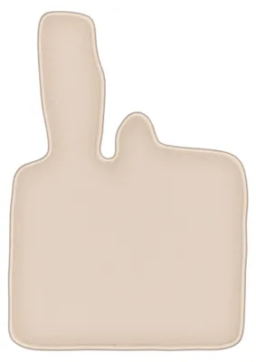 Produktbild von DURBAN Beige Velours-Fahrerfußmatte für Smart ForTwo I Schrägheck (1998-2007)