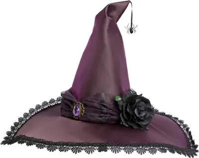 Produktbild von Spinnenhexenhut für Kinder – zauberhaftes Halloween-Accessoire