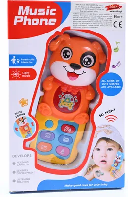 Produktbild von Interaktives Spielzeug Telefon für Babys - Musikalisches Lernspielzeug Hund mit Licht & Sound