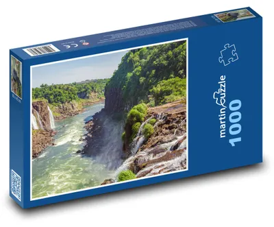 Zdjęcie produktu dla Puzzle 1000 Wodospad Iguazú - Brazylia - martinpuzzle