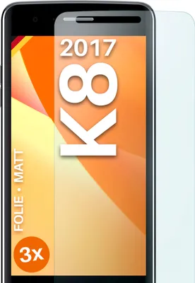 Produktbild von moex® 3x Schutzfolie kompatibel mit LG K8 (2017) - Displayschutzfolie Anti Reflex Folie, Matt