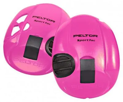 Produktbild von 3M PELTOR SportTac, Kopfband, Shooting, Schwarz, Pink, 26 dB, Akku, 600 h