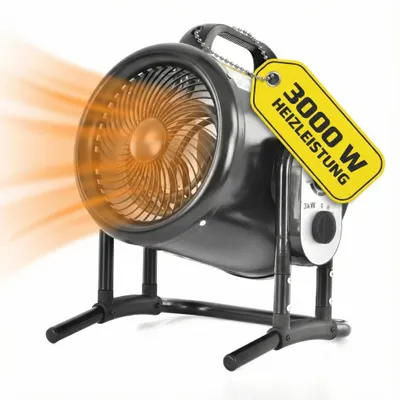 Produktbild von HECHT 3422 Heizlüfter 2in1 Ventilator | 3000 W | bis 40 m² | Isolierter Tragegriff | Thermostat