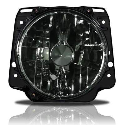 Obrázek produktu pro Přední světlomety čiré sklo černý kouř LEVÝ + PRAVÝ pro VW Golf 2