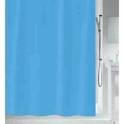 Immagine prodotto di Tenda doccia antimuffa Spirella  PEVA antibatterica, lavabile, impermeabile 180x200cm Blu