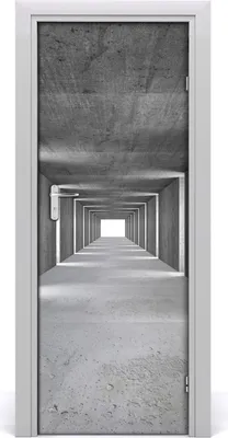 Produktbild von Tulup Türaufkleber 75x205 cm Dekorative Aufkleber Selbstklebend Wasserdichte Tapete Abnehmbar Schlafzimmer Wohnzimmer Wohnkultur - Betontunnel
