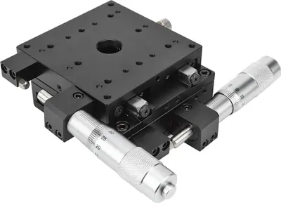 Obrázok produktu pre XY mikrometer Ručné ladenie FinE Cross Roller Presné lineárne stupne 80 * 80 * 40 mm