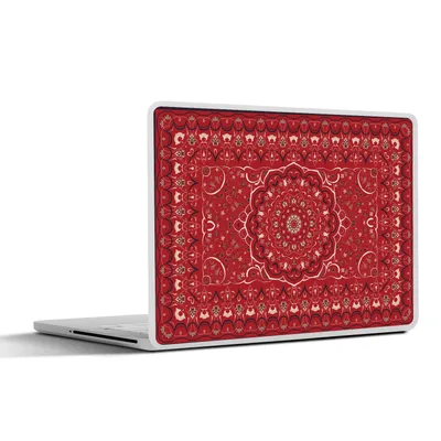 Produktbild von MuchoWow® Laptop Aufkleber Sticker Cover Persische Teppiche - Teppiche - Mandala - Rot 32.5x23.5 cm - Sticker für Laptop - Selbstklebend