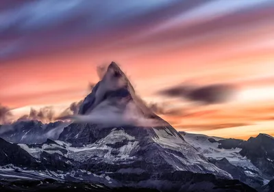 Produktbild von Fototapete Vlies 12990V4 Sonnenuntergang Berge 2-tlg. 254 x 184 cm