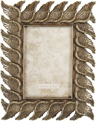 Produktbild von Clayre & Eef Bilderrahmen 10x15 cm Goldfarbig Kunststoff