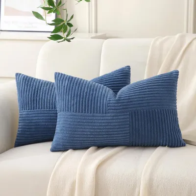Obrázok produktu pre Sada dvoch obliečok na vankúš, 40x80 cm, denim, modrá