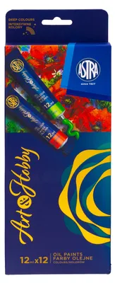 Obrázek produktu pro Olejové barvy, 12 barev x 12 ml, Art&Hobby Astra