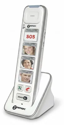 Immagine prodotto di Geemarc PhotoDECT 295 Zusätzliches Mobilteil Foto-Tasten Weiß (PhotoDECT 295)