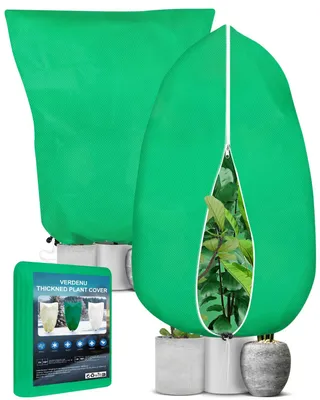 Obrázek produktu pro Ochrana rostlin na zimu, 2 kusy, 120 x 180 cm, opakovaně použitelná ochrana proti mrazu