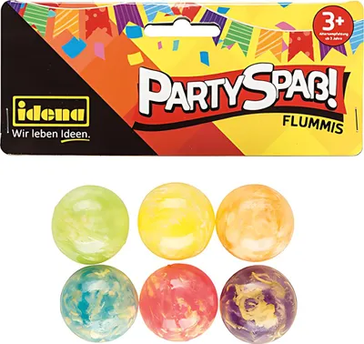 Obrázok produktu pre IDENA Idena Partyspaß Flummis 6 kusov, od 3 rokov