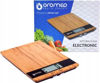 Image de Balance de cuisine en bambou ORO-KITCHEN SCALE BLACK