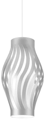 Immagine prodotto di Sospensione Moderna Helios Polilux ® Argento 1 Luce E27 H61Cm