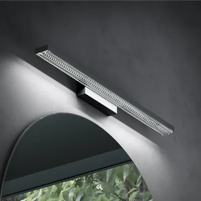 Image de doporro Lampe pour miroir 14W LED Salle de Bain 780 Lumen 60cm Applique Mural Noir Mat Lumière Miroir 6000K Design Leuchtschein