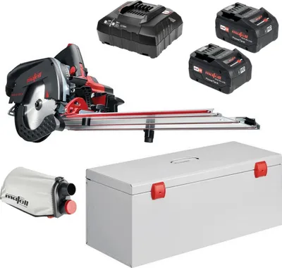 Produktbild von Mafell Akku-Kappschienen-Säge KSS 50 18 M bl im Transportkoffer | 91D701
