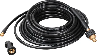 Immagine prodotto di Tubo flessibile per idropulitrice Jiubiaz 180bar- set di tubi per pulizia tubi con adattatore per Kärcher K2-K7 15m