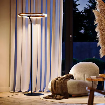 Produktbild von s.luce Ring LED-Stehleuchte Ø 60cm mit Touchdimmer
