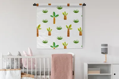 Produktbild von MuchoWow® Wandteppich Wandbehang Dschungel - Bäume - Design 90x90 cm Tapisserie Dekoration Wandtuch - Wandaufhänger
