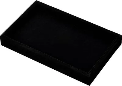 Produktbild von Schmuckbox schwarze Samt Schmuckhalter 22x14cm