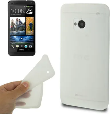 Produktbild von Schutzhülle Silikon Case für Handy HTC One M7 Transparent