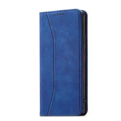 Zdjęcie produktu dla Magnet Fancy Case etui Samsung Galaxy S23+ pokrowiec z klapką portfel podstawka niebieskie