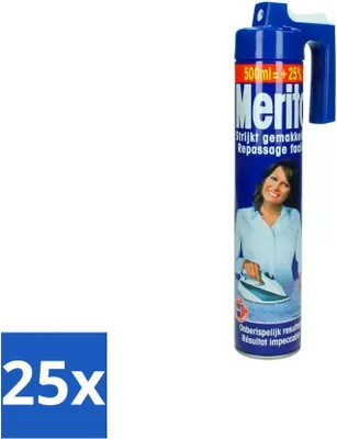 Obrázek produktu pro Merito - Sprej na žehlení - 500 ml - hodnotné balení - 25 kusů