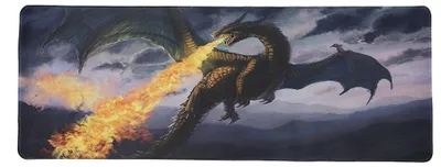 Produktbild von lachineuse XXL Mauspad – Feuerdrache – Mythen und Traditionen – 800 x 300 x 3 mm