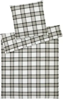 Immagine prodotto di elegante biancheria da letto in morbida flanella Westminster verde abete 155x220 cm + 80x80 cm