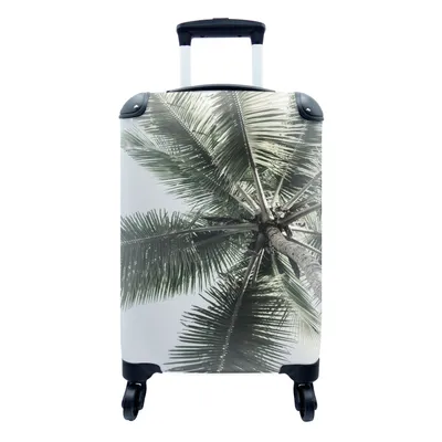 Produktbild von MuchoWow® Koffer Handgepäck Trolley Rollkoffer Kleine Reisekoffer mit 4 Rollen - Palme - Tropisch - Sommer - Cabin Size < 55x40x23 cm & 55x40x20 cm - Fotokoffer - Kabinenkoffer - Boardgepäck - Reise-Box - Reisekoffer - Reisegepäck - Koffer mit Bild - Trolley für Kinder