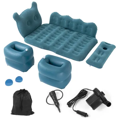 Obrázek produktu pro Nafukovací PVC matrace s flokovaným povrchem, měkký polštář, nosnost 150 kg, do auta, SUV a na cesty