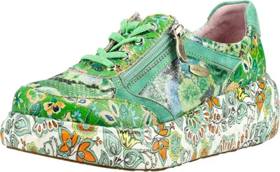 Produktbild von Laura Vita Damen Sneaker Plateau Pailletten Floral SODAO 51, Größe:38 EU, Farbe:Mehrfarbig