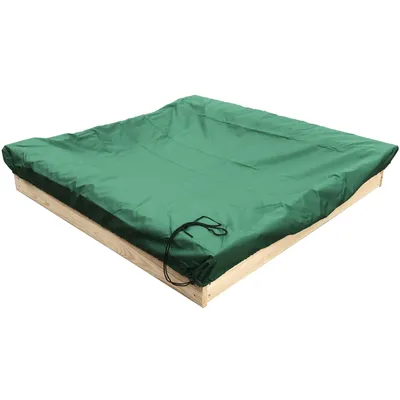 Produktbild von Sandkastenabdeckung 120 x 120 cm grün wasserabweisend Oxford-Gewebe
