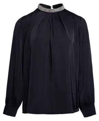 Image de Chemise pour femme EMBELL - noire, taille S