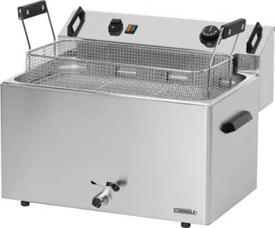 Image de Friteuse à pâtisserie Casselin 16 l en acier inoxydable 9000 watts avec thermostat de sécurité