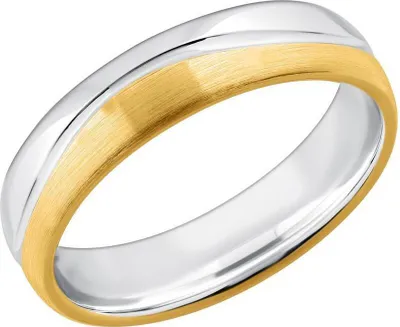 Produktbild von Herrenring 925er Silber bicolor R8581