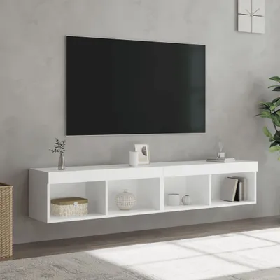 Immagine prodotto di Maison Exclusive - Mobile TV con luci LED 2 pz. Bianco 80x30x30 cm