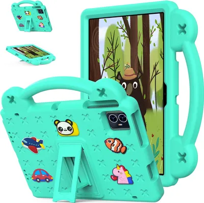 Immagine prodotto di Custodia protettiva per Blackview Tab 80 10.1" 2023, custodia per bambini, antiurto con maniglia e supporto verde