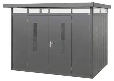 Produktbild von GFP Primeyard Gerätehaus Metall Gartenhaus 298x228x231 cm Geräteschuppen anthrazit